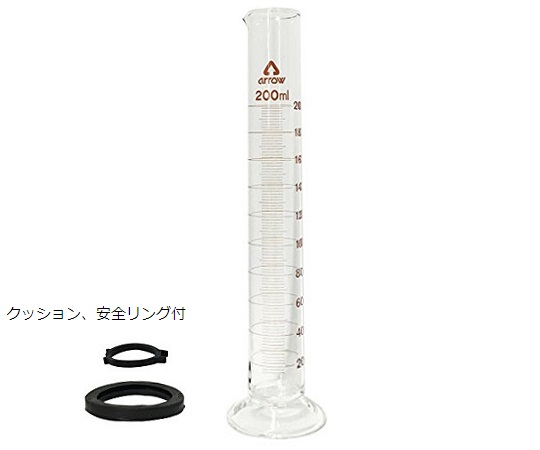 AS ONE 6-231-07 Graduated Cylinder (Hard Glass) 200mL